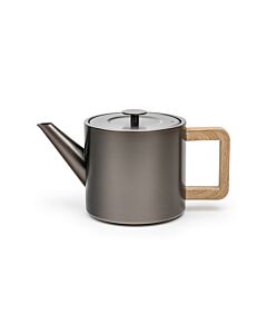 Teekanne Duet Design Narvik 1,1L metallic grau