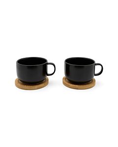 Teetasse Umea 250ml schwarz 2er-Set