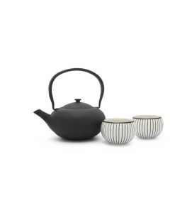 Teekanne Shanxi Gusseisen + 2 Cups schwarz