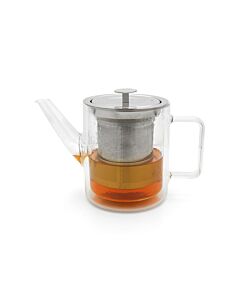 Teekanne San Remo 1,0L doppelwandiges Glas