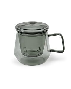 Tea for one Livorno Glas schwarz 290ml