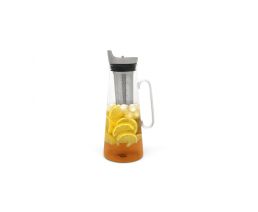 Eisteekanne Glas + Edelstahlfilter 1,2L