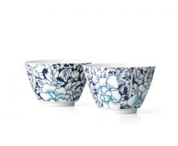 Teebecher Yantai Porzellan blau 2er-Set