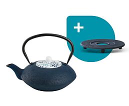 Teekanne Yantai 1,2L Gusseisen blau
