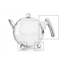 Bredemeijer Teekanne Bella Ronde 1,5L - Edelstahl Schwarz Mit Griff